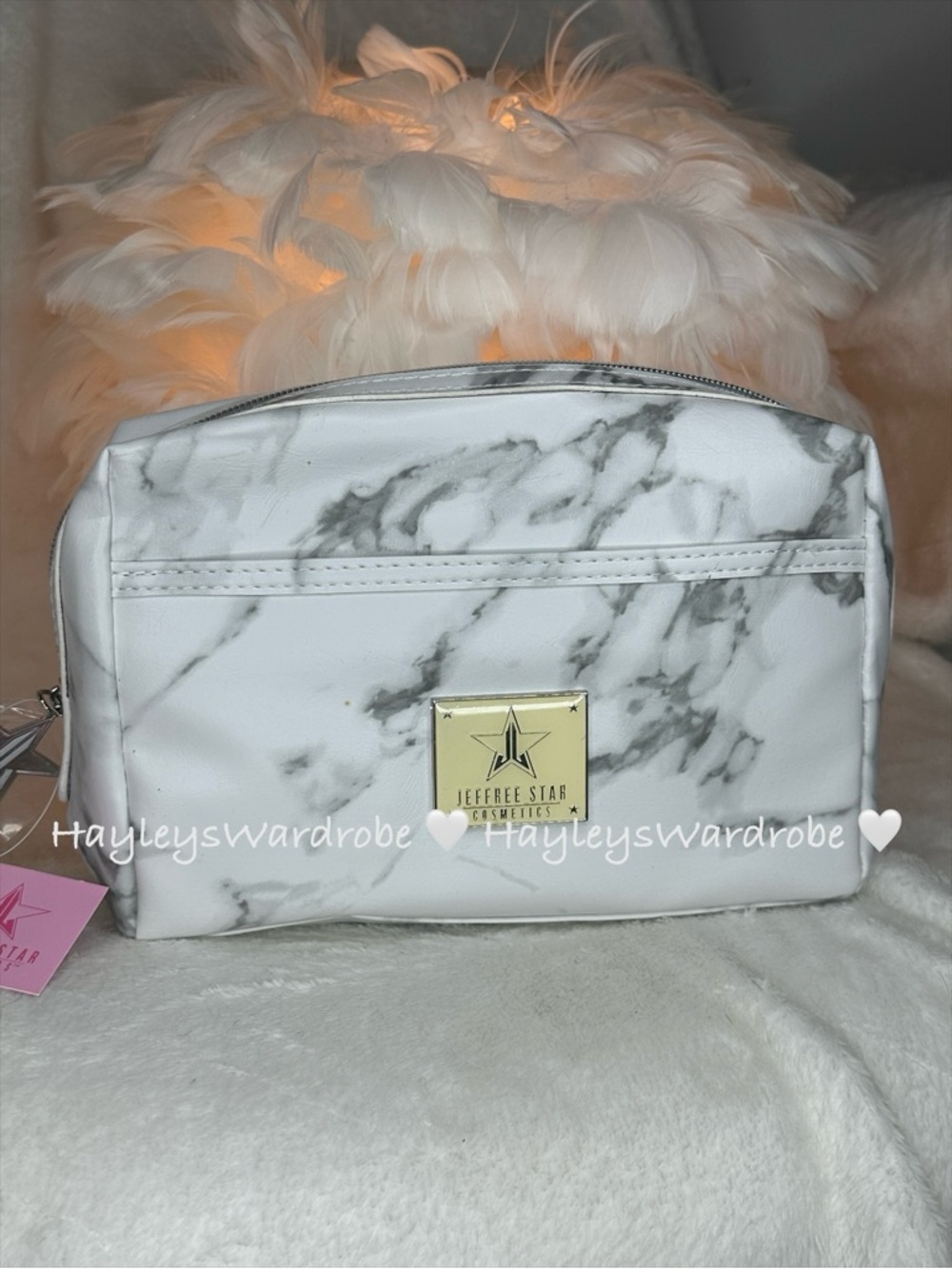 Jeffree Star Marble Makeup Bag